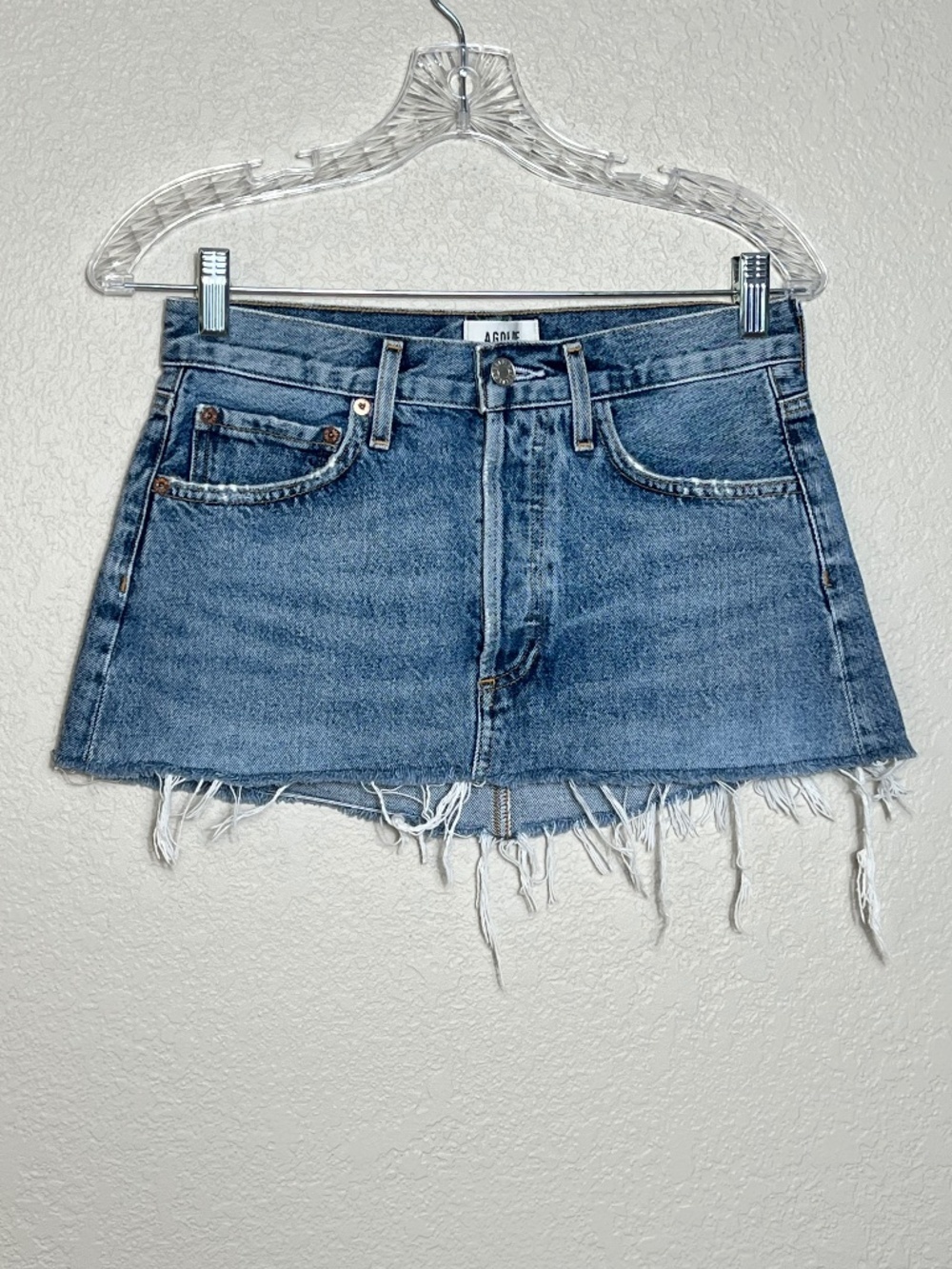 Agolde Micro Mini Jean Skirt